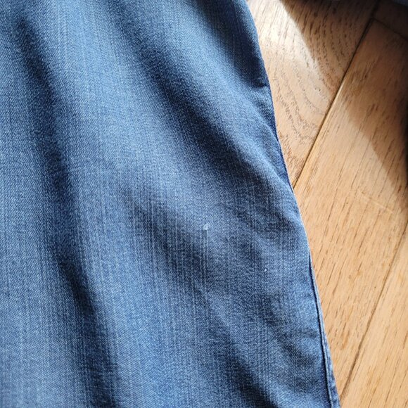 Lola River Blouse Chambray Long Sleeve Button Up L - Picture 6 of 12